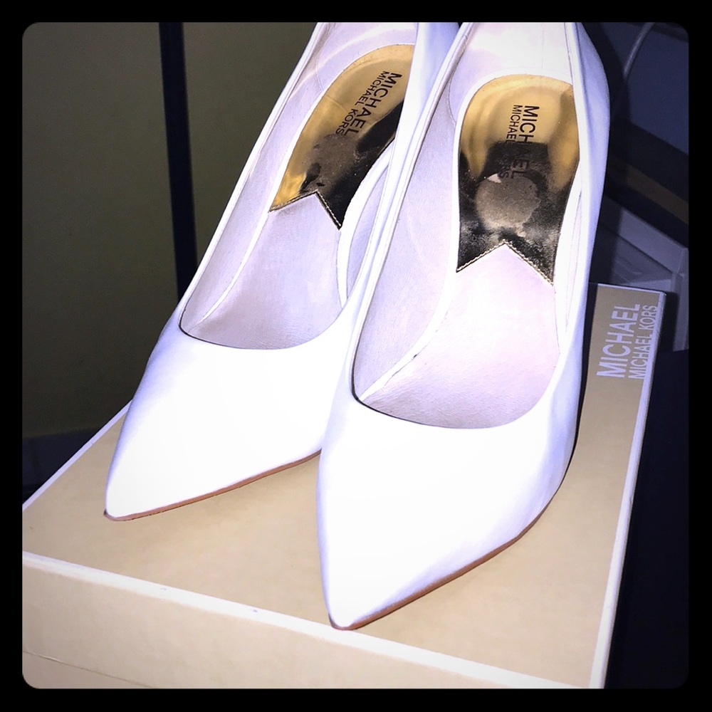 Michael Kors white Joselle Pump